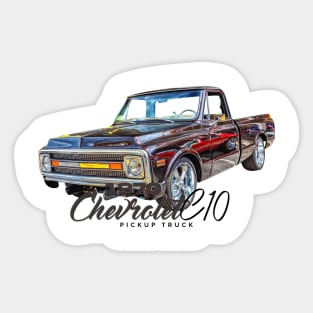 1970 Chevrolet C10 Pickup Truck Sticker